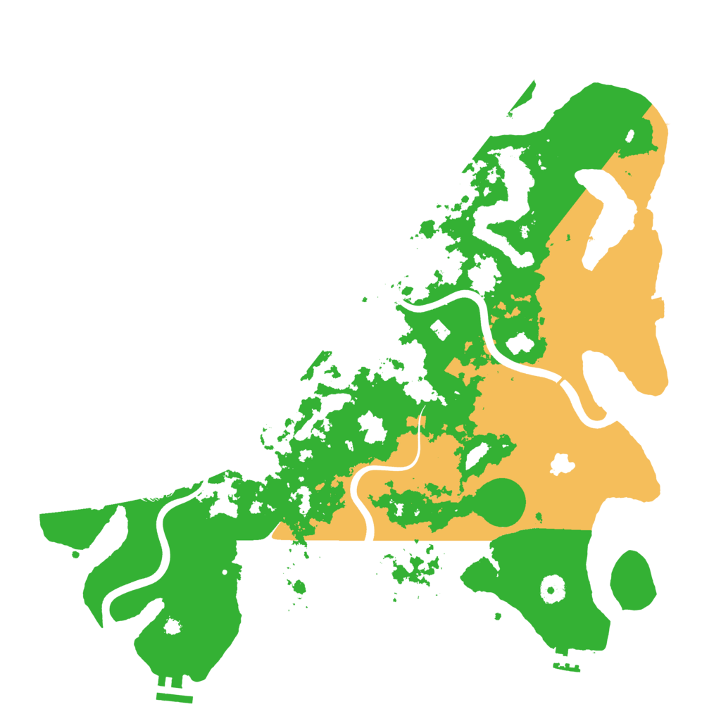 Biome Rust Map: Procedural Map, Size: 4000, Seed: 135753