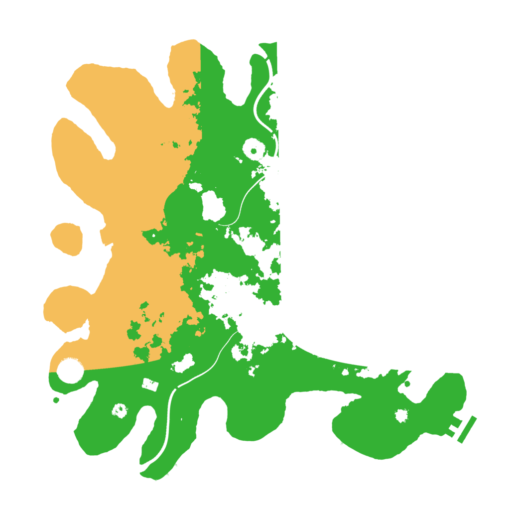 Biome Rust Map: Procedural Map, Size: 3500, Seed: 1823664841