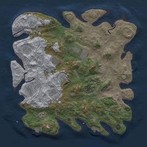 Thumbnail Rust Map: Procedural Map, Size: 4250, Seed: 35352525, 19 Monuments