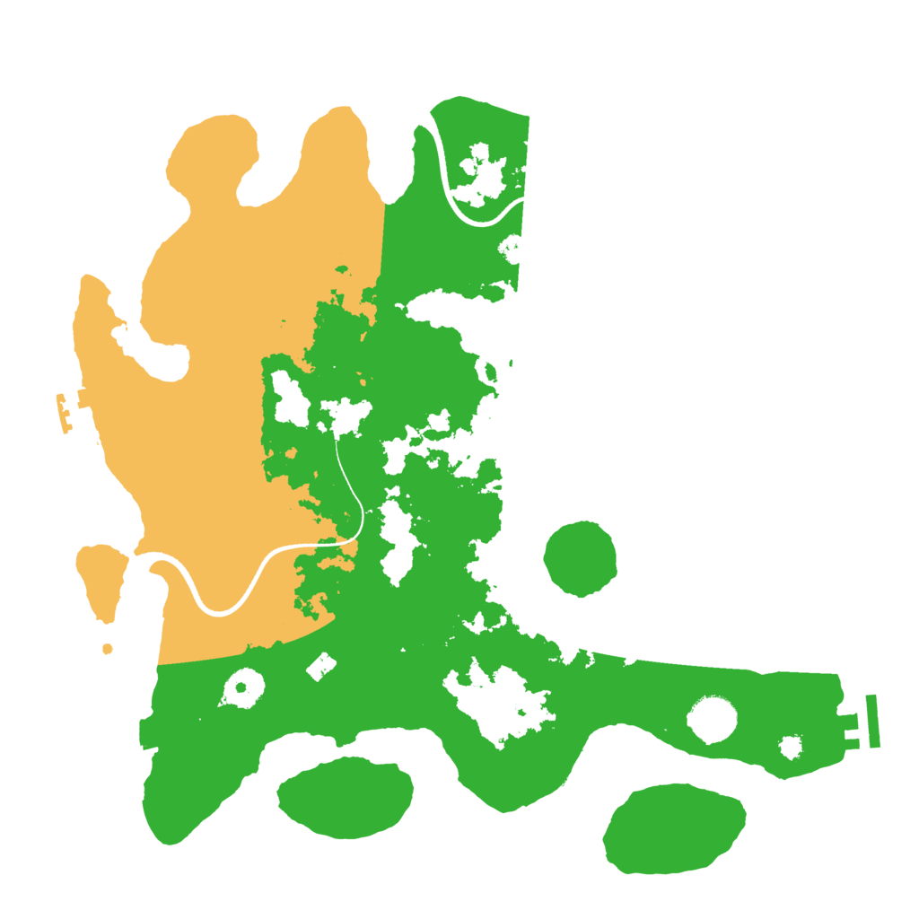 Biome Rust Map: Procedural Map, Size: 3500, Seed: 460769302