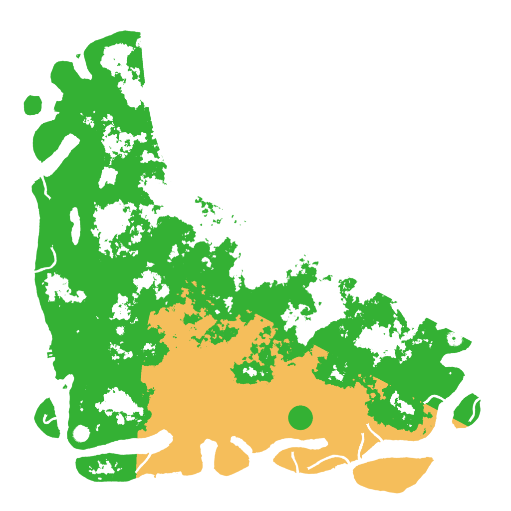 Biome Rust Map: Procedural Map, Size: 5500, Seed: 346288127