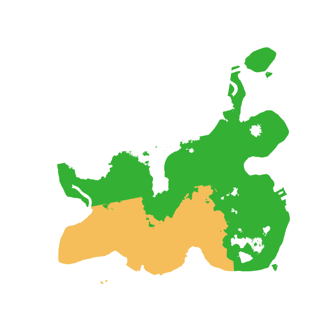 Biome Rust Map: Procedural Map, Size: 2500, Seed: 20230706