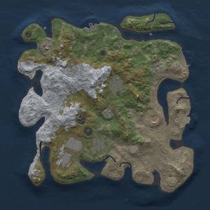 Thumbnail Rust Map: Procedural Map, Size: 3500, Seed: 112623798, 16 Monuments