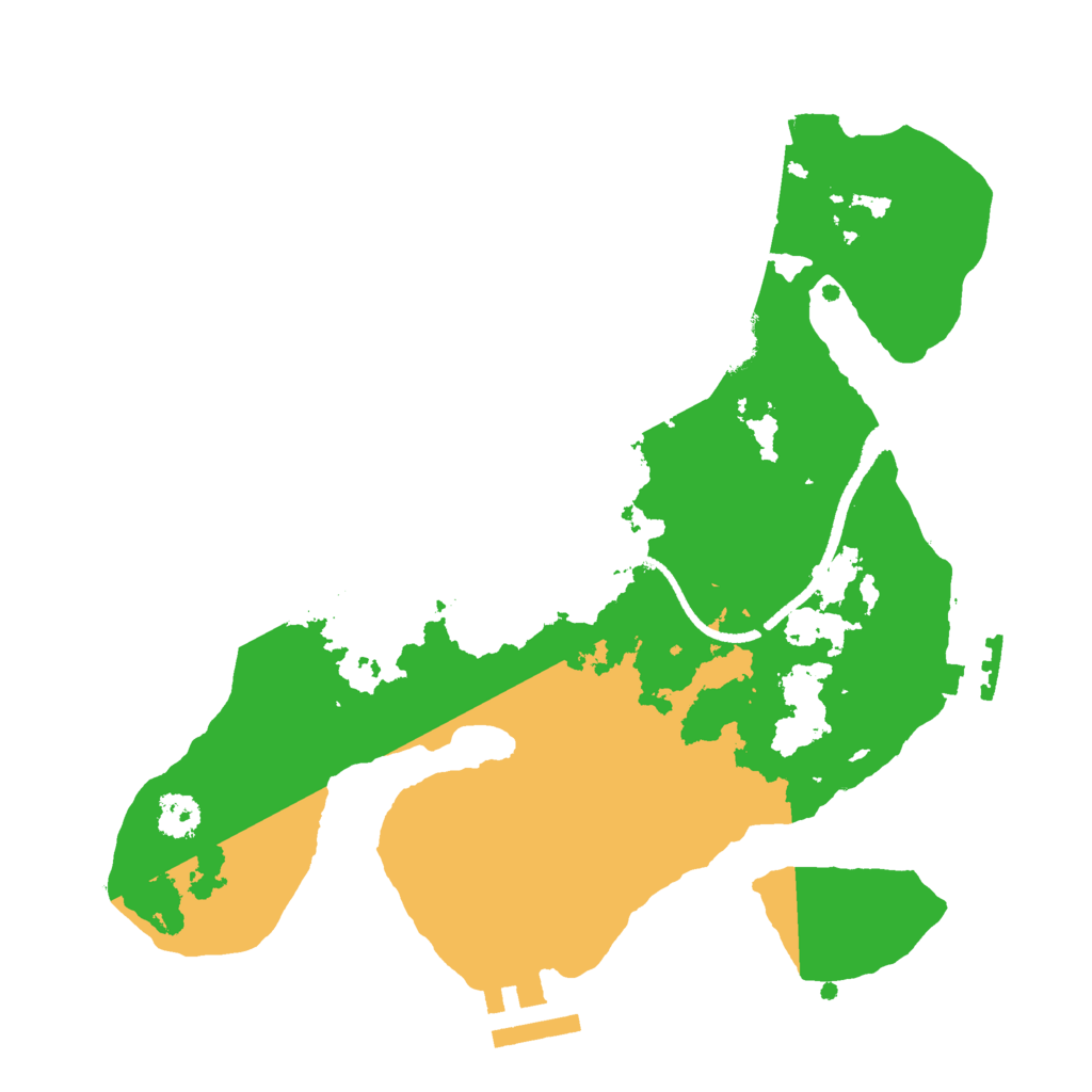 Biome Rust Map: Procedural Map, Size: 2500, Seed: 400000