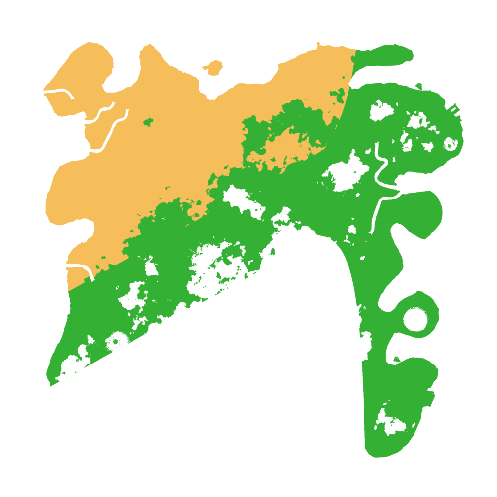Biome Rust Map: Procedural Map, Size: 3700, Seed: 547458597