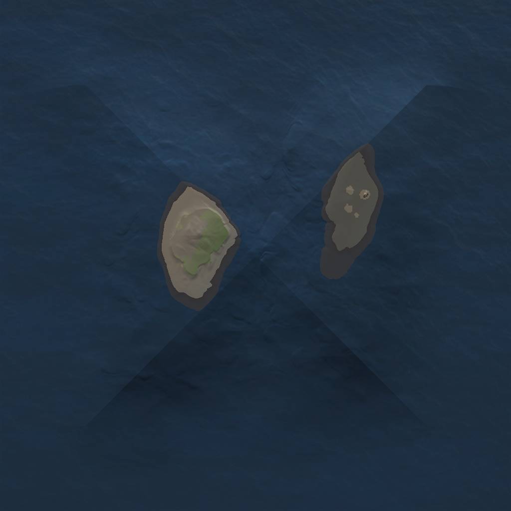 Rust Map: Procedural Map, Size: 1000, Seed: 933105716, 3 Monuments