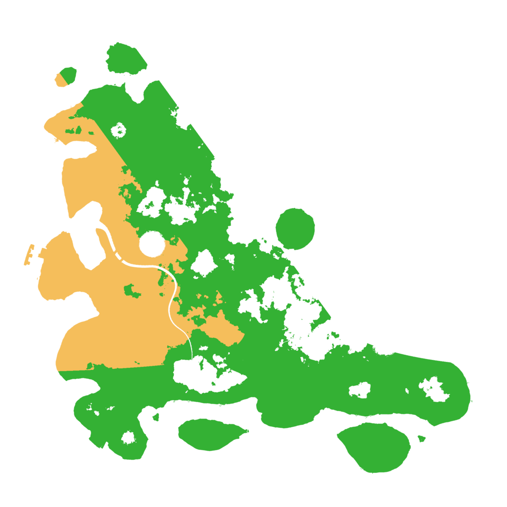 Biome Rust Map: Procedural Map, Size: 3500, Seed: 961766804
