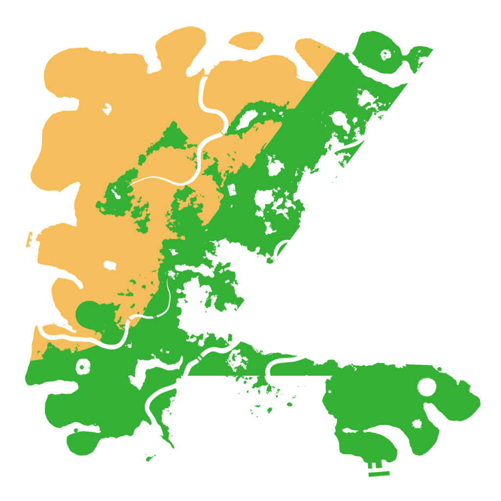 Biome Rust Map: Procedural Map, Size: 4800, Seed: 652343615