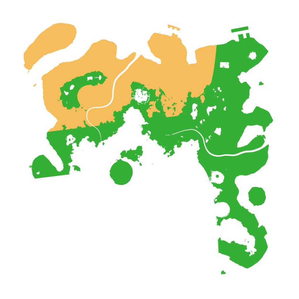 Biome Rust Map: Procedural Map, Size: 3500, Seed: 439966550
