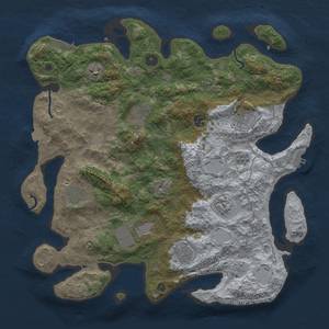 Thumbnail Rust Map: Procedural Map, Size: 4000, Seed: 42344, 17 Monuments