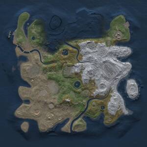 Thumbnail Rust Map: Procedural Map, Size: 3500, Seed: 921222018, 14 Monuments