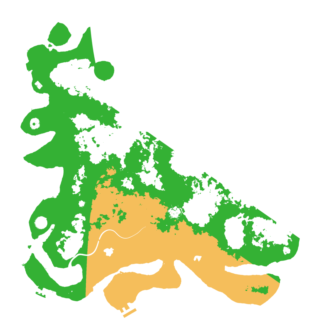 Biome Rust Map: Procedural Map, Size: 4500, Seed: 1867470483