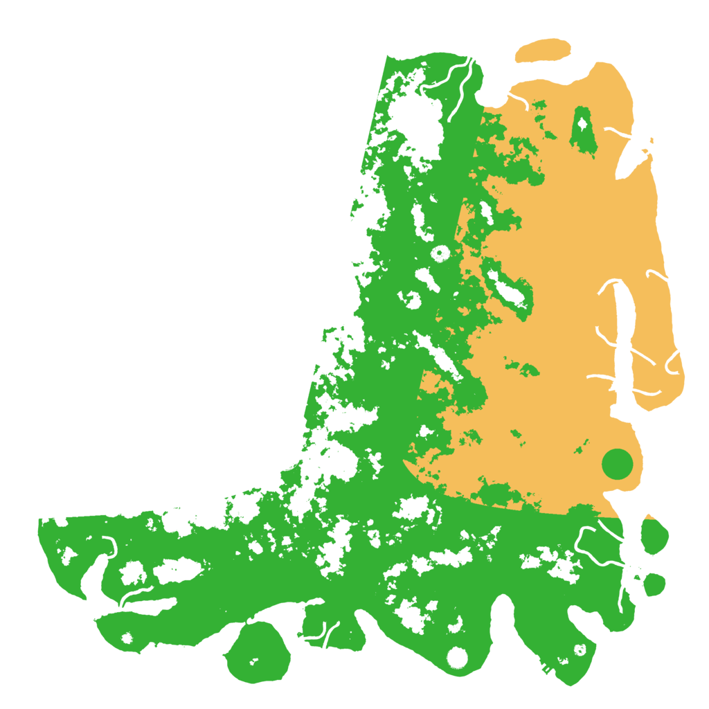 Biome Rust Map: Procedural Map, Size: 6000, Seed: 45773456