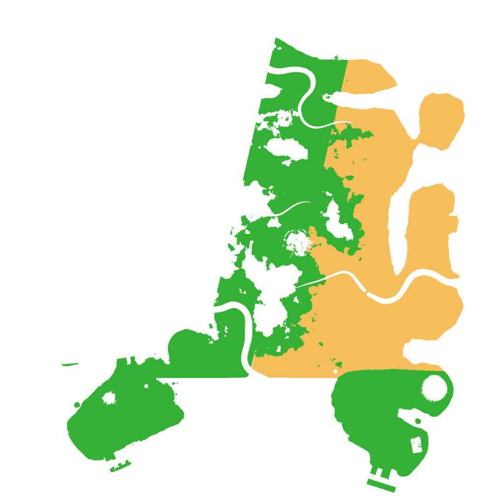 Biome Rust Map: Procedural Map, Size: 3500, Seed: 616382803