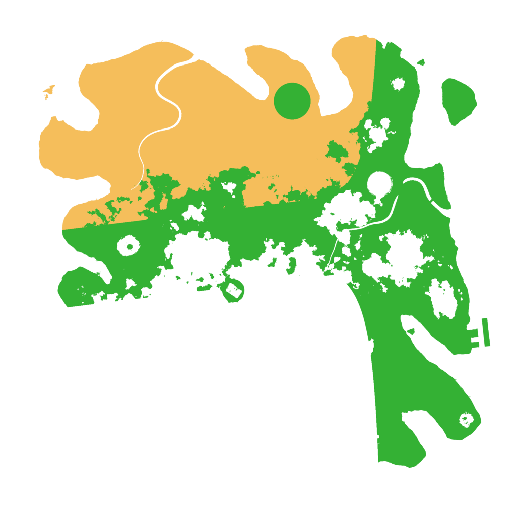 Biome Rust Map: Procedural Map, Size: 3700, Seed: 742380812