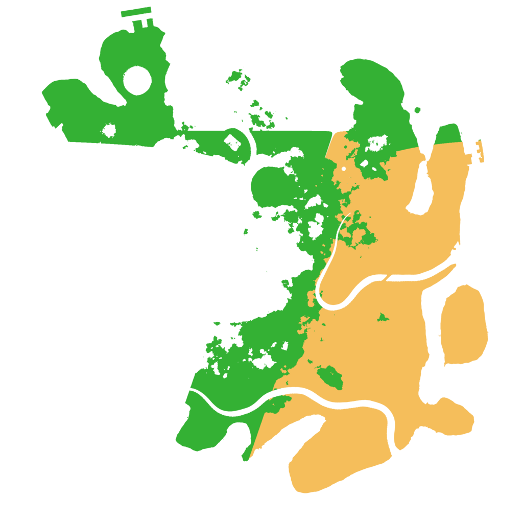 Biome Rust Map: Procedural Map, Size: 3500, Seed: 216752