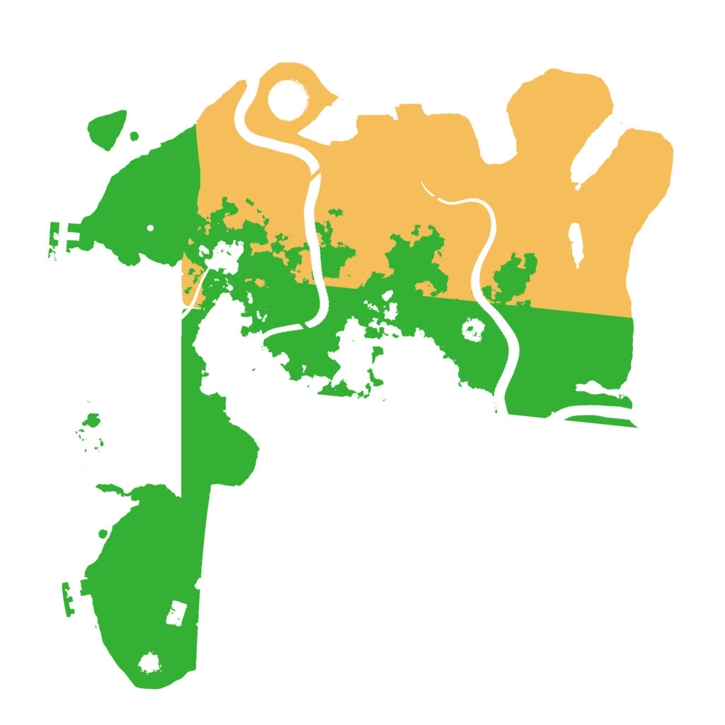 Biome Rust Map: Procedural Map, Size: 3200, Seed: 519811788