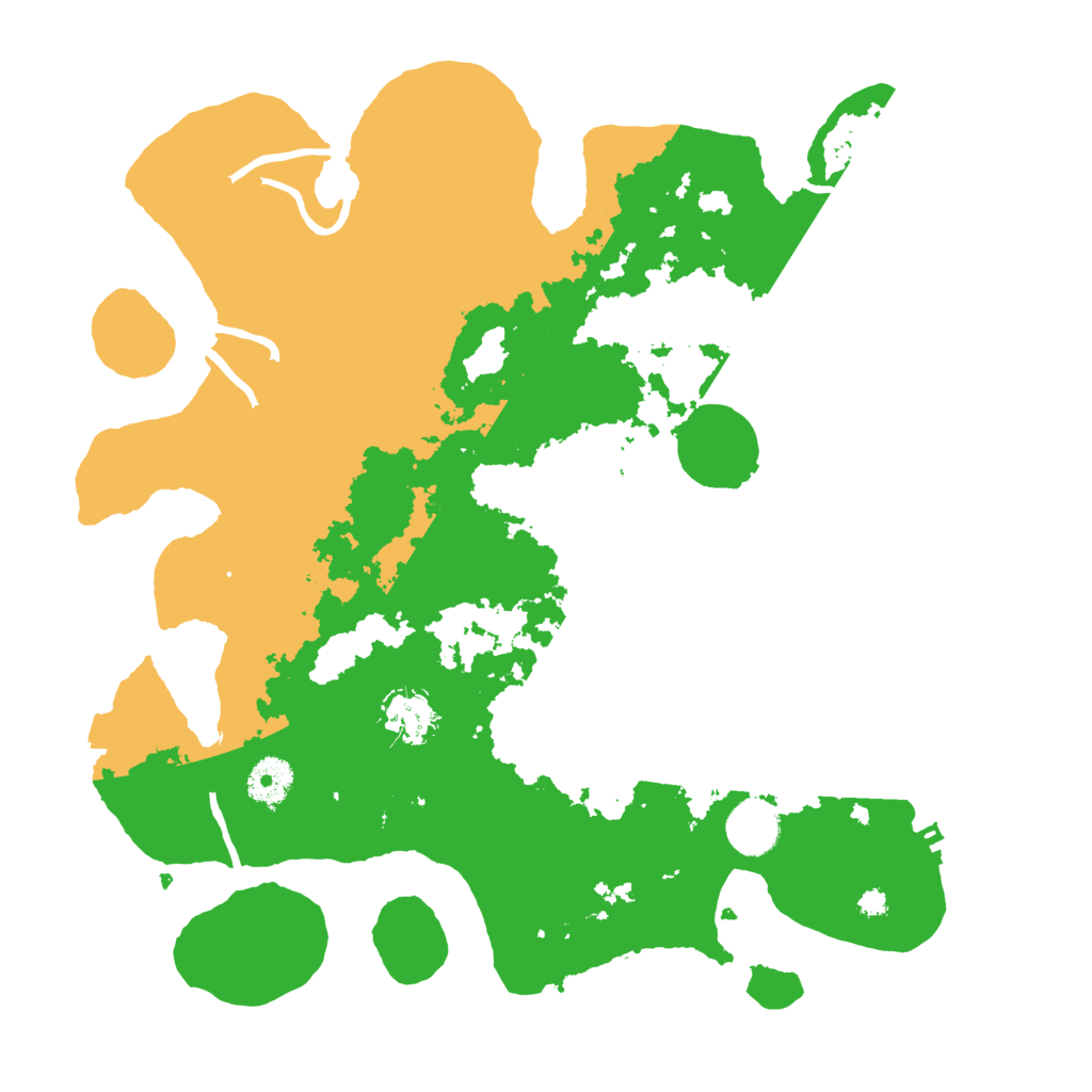 Biome Rust Map: Procedural Map, Size: 3600, Seed: 10807