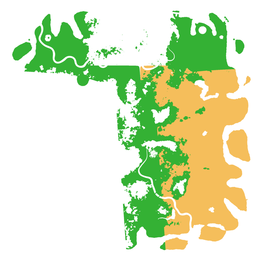 Biome Rust Map: Procedural Map, Size: 6000, Seed: 1651523978
