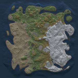 Thumbnail Rust Map: Procedural Map, Size: 4250, Seed: 173993, 18 Monuments