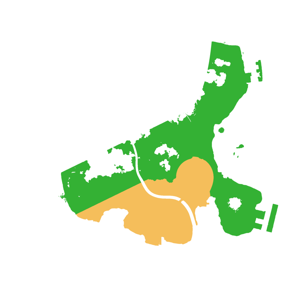 Biome Rust Map: Procedural Map, Size: 2100, Seed: 2098682432