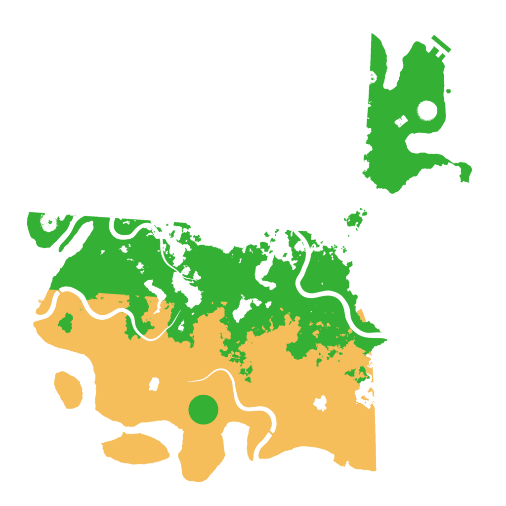 Biome Rust Map: Procedural Map, Size: 4500, Seed: 1377313716