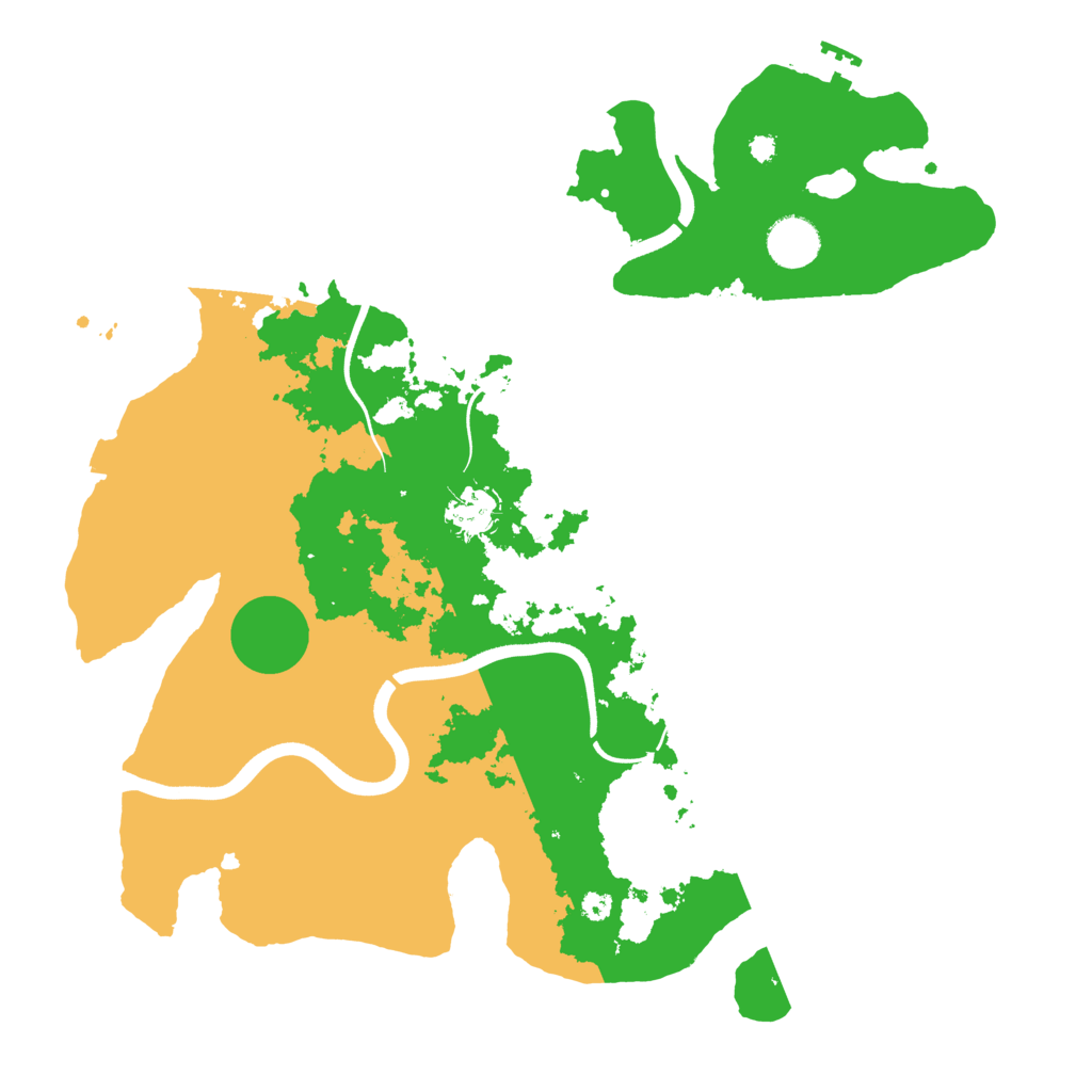 Biome Rust Map: Procedural Map, Size: 3700, Seed: 1682683723