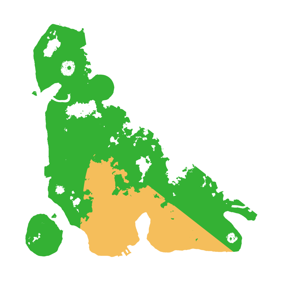 Biome Rust Map: Procedural Map, Size: 3000, Seed: 1628612821