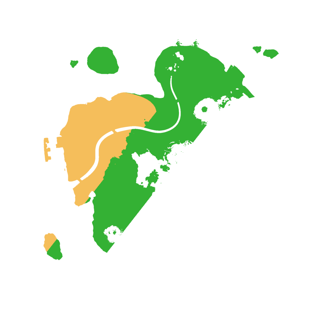 Biome Rust Map: Procedural Map, Size: 2048, Seed: 1042409055