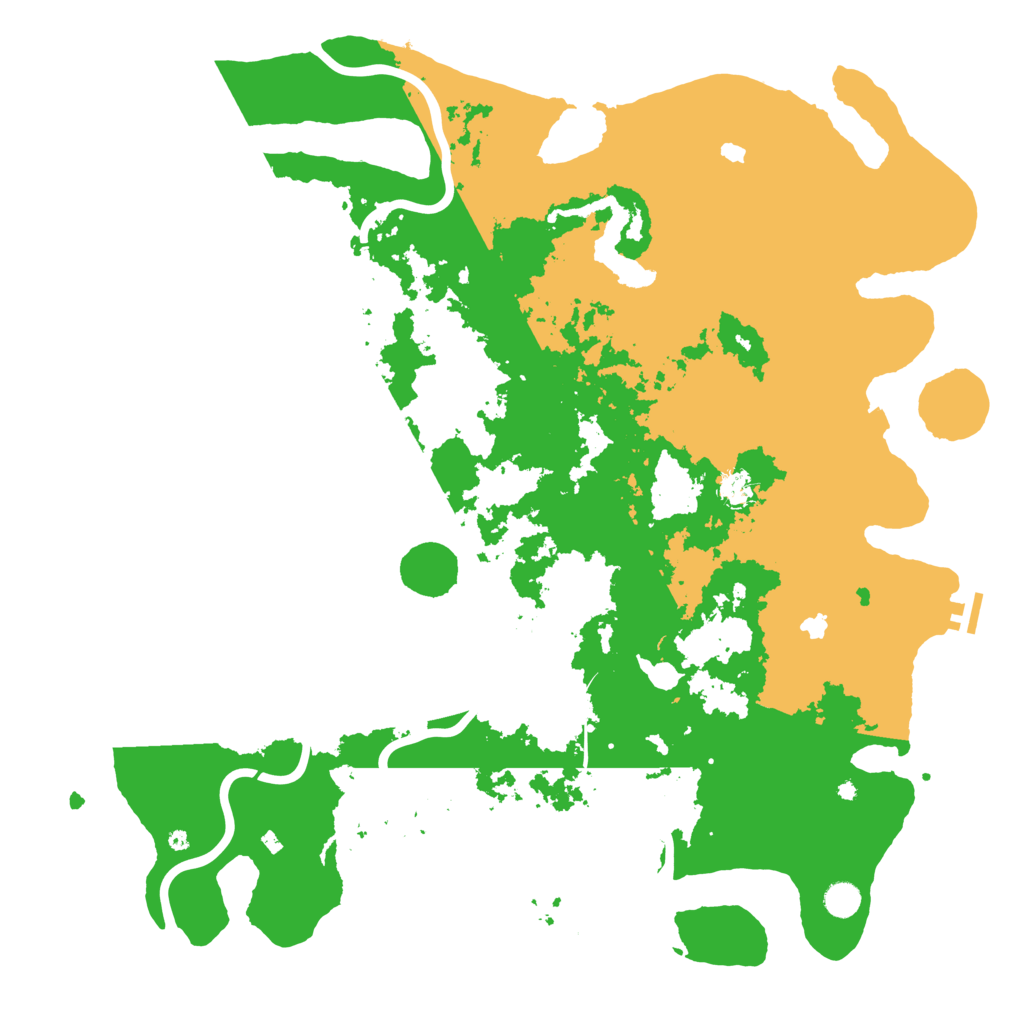 Biome Rust Map: Procedural Map, Size: 5000, Seed: 1051077417