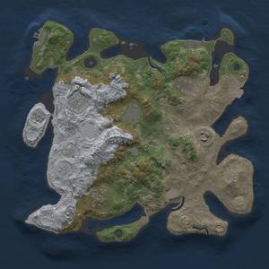 Thumbnail Rust Map: Procedural Map, Size: 3300, Seed: 663385596, 14 Monuments