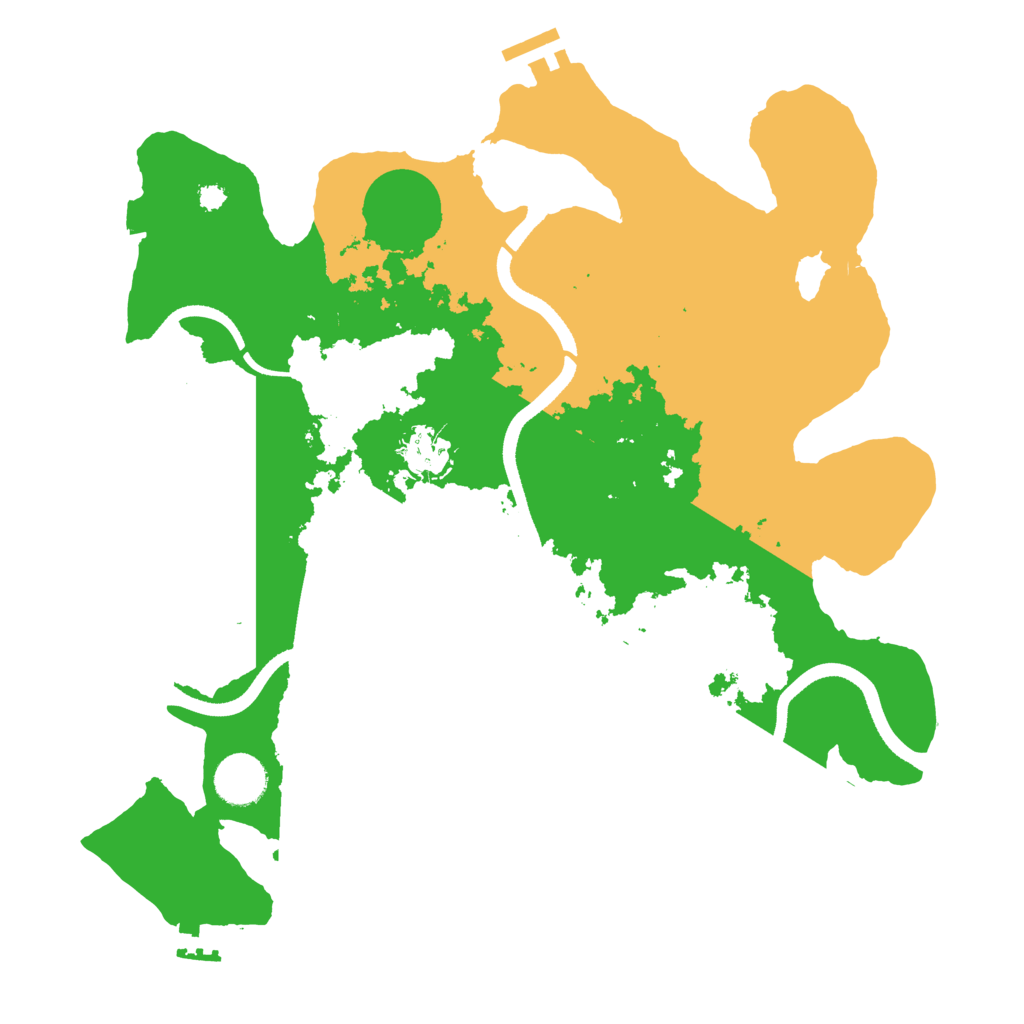 Biome Rust Map: Procedural Map, Size: 3500, Seed: 1446979377