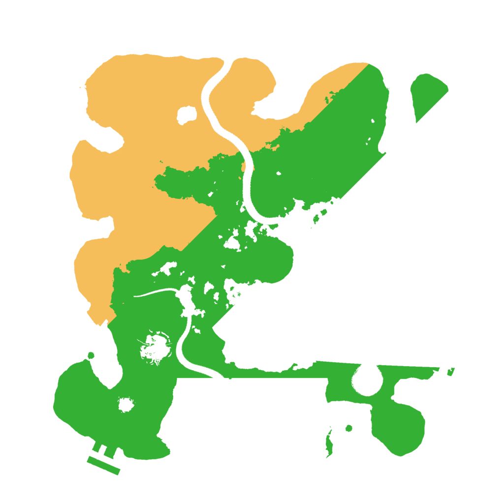 Biome Rust Map: Procedural Map, Size: 3000, Seed: 6190
