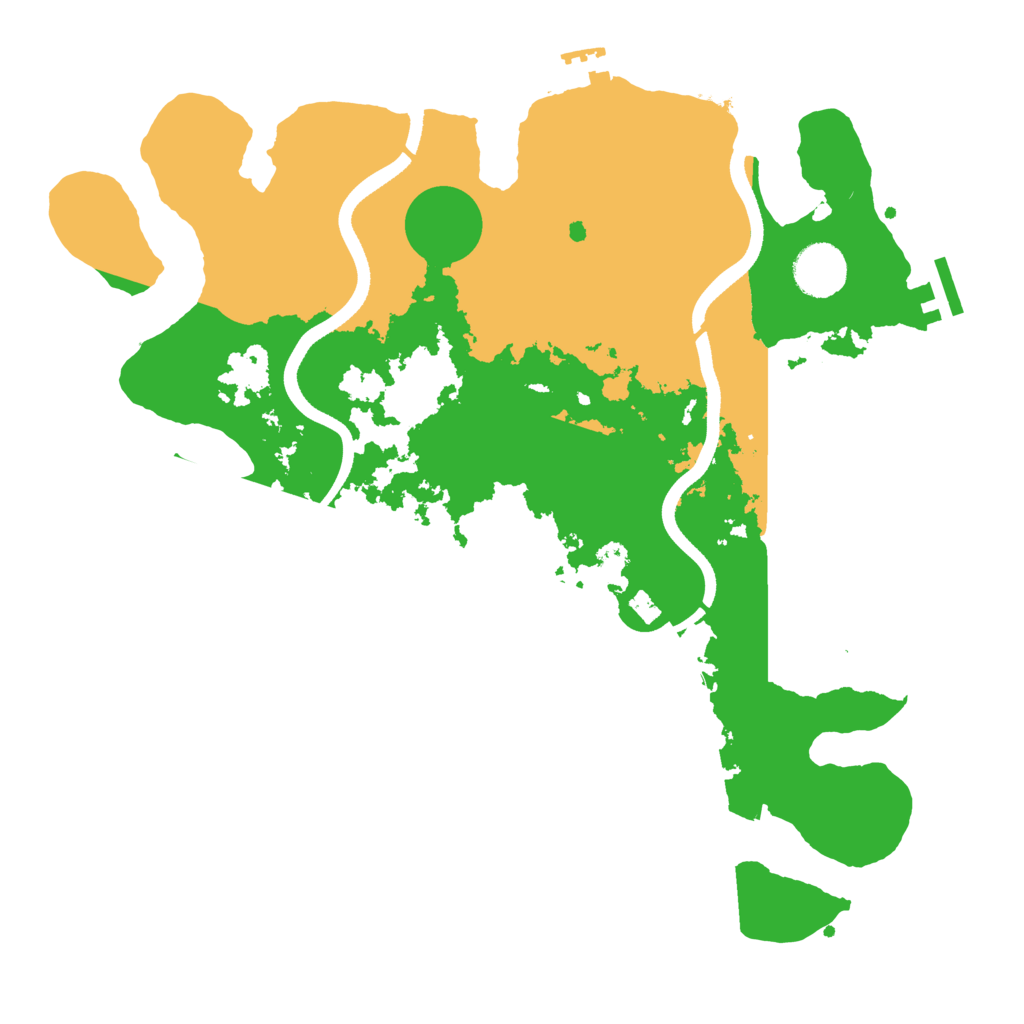 Biome Rust Map: Procedural Map, Size: 3500, Seed: 1716507737
