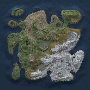 Thumbnail Rust Map: Procedural Map, Size: 3000, Seed: 952245218, 13 Monuments