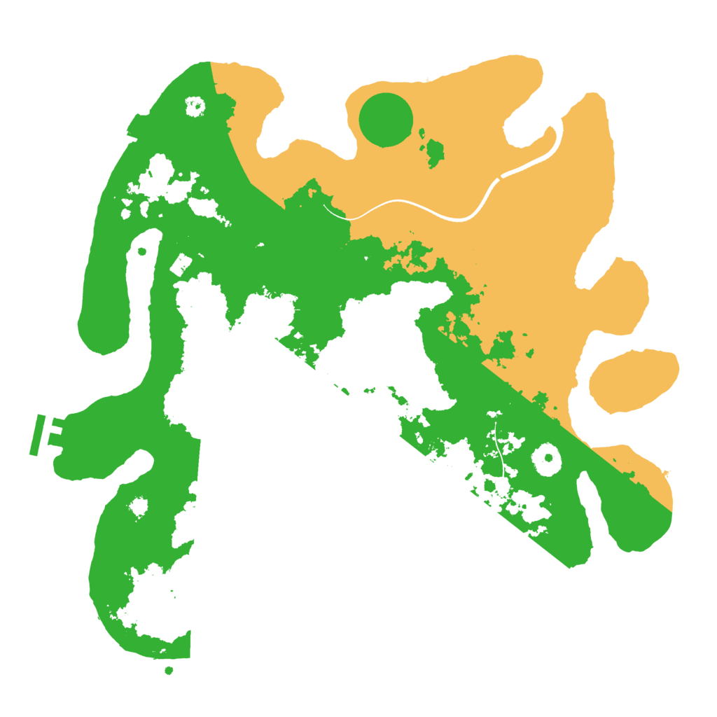 Biome Rust Map: Procedural Map, Size: 3500, Seed: 774050675