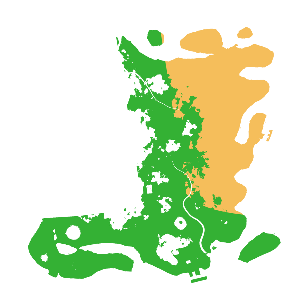 Biome Rust Map: Procedural Map, Size: 3700, Seed: 334368591