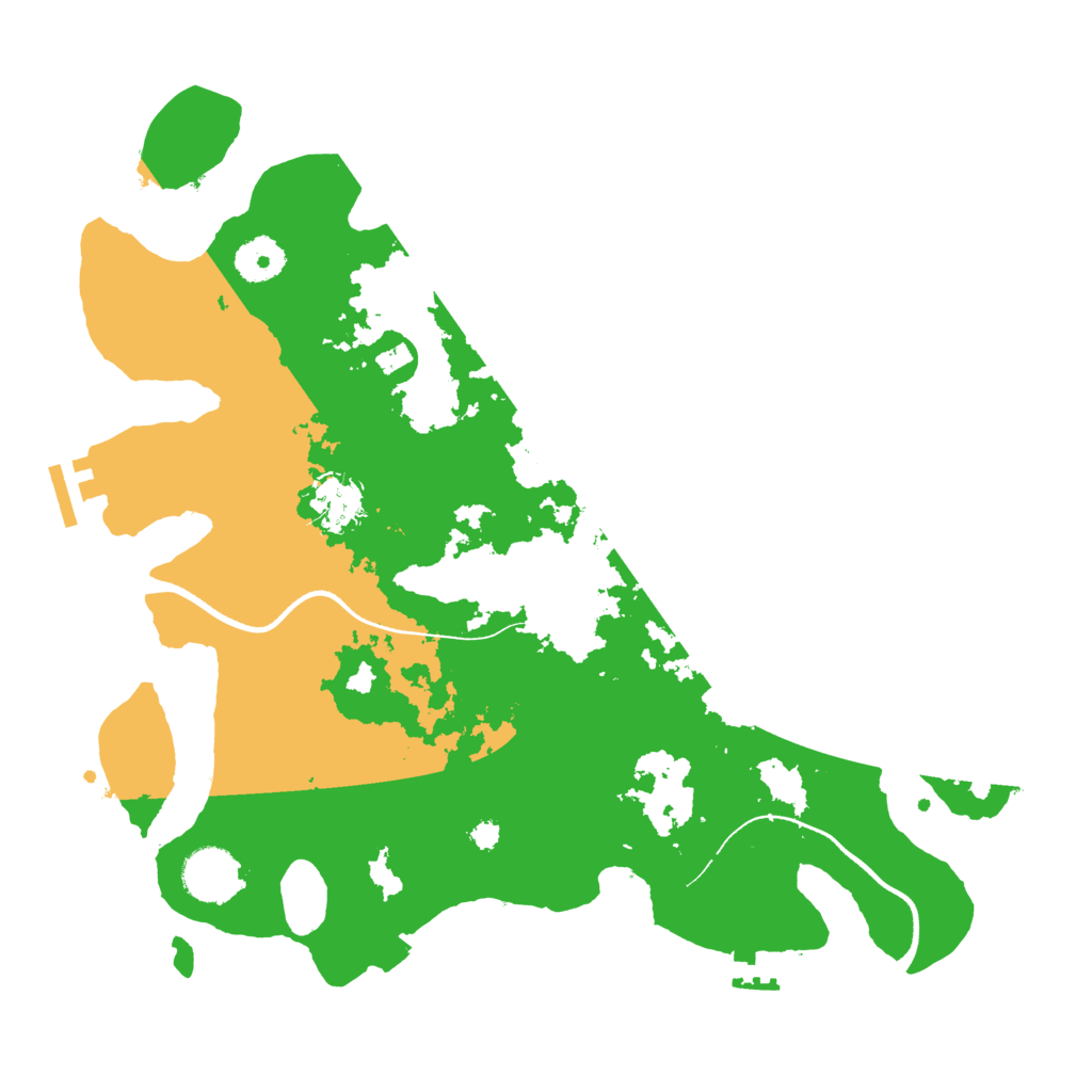 Biome Rust Map: Procedural Map, Size: 3500, Seed: 1871465081