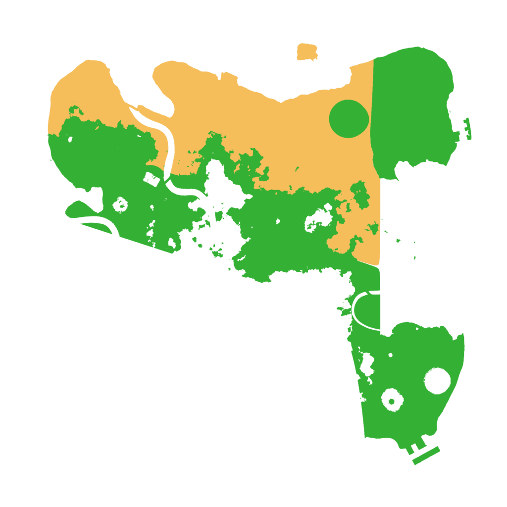 Biome Rust Map: Procedural Map, Size: 3500, Seed: 98489646