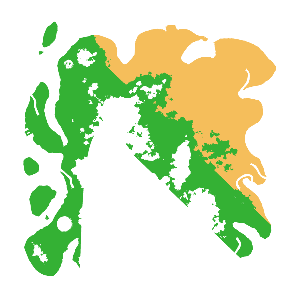 Biome Rust Map: Procedural Map, Size: 3500, Seed: 872431312