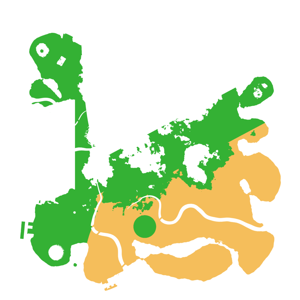 Biome Rust Map: Procedural Map, Size: 3500, Seed: 6293648