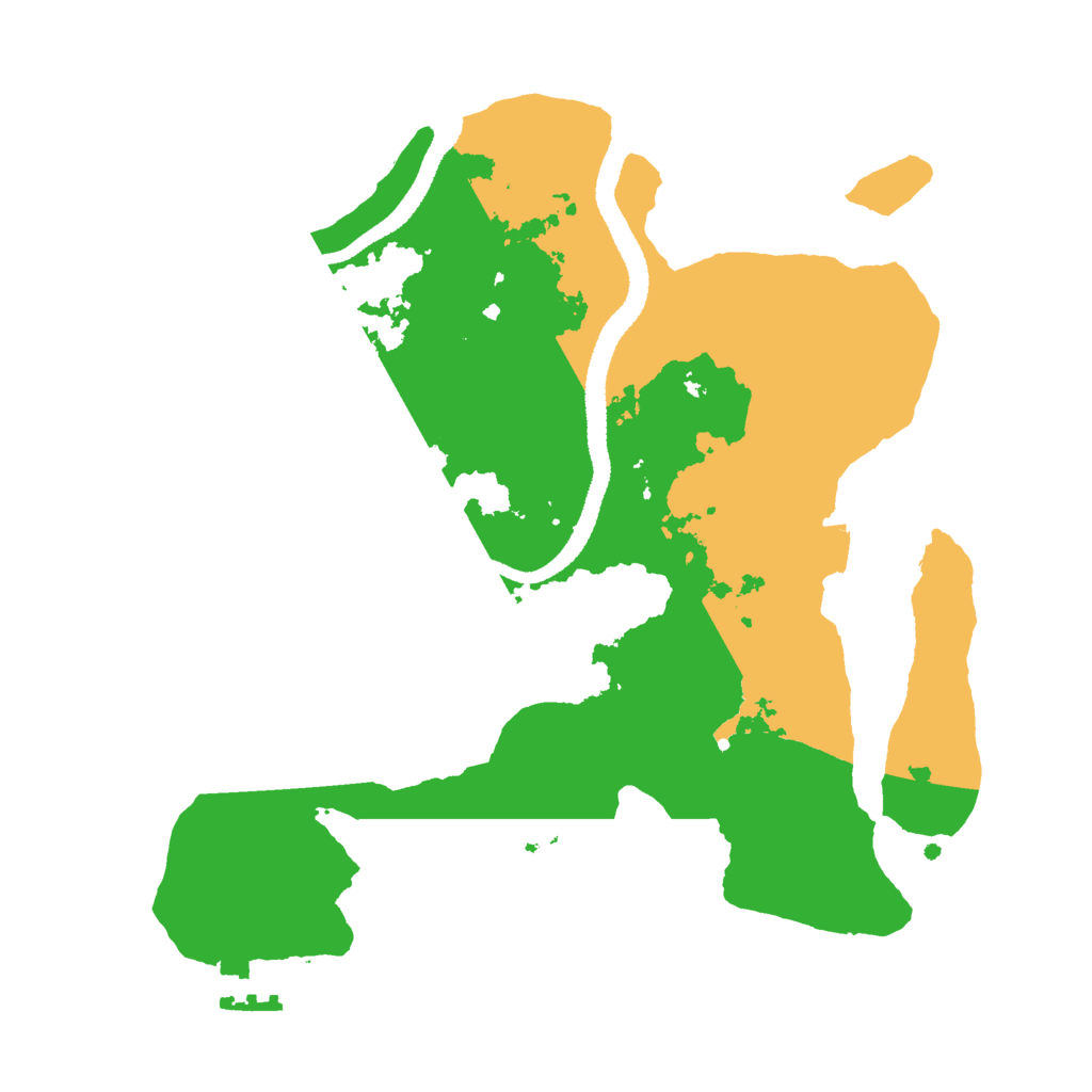 Biome Rust Map: Procedural Map, Size: 2650, Seed: 50001