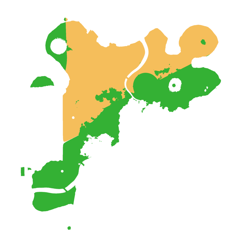 Biome Rust Map: Procedural Map, Size: 2800, Seed: 41414141