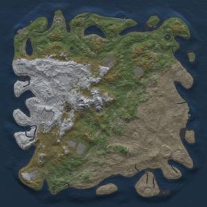 Thumbnail Rust Map: Procedural Map, Size: 5000, Seed: 20072022, 19 Monuments