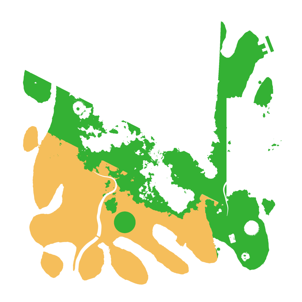 Biome Rust Map: Procedural Map, Size: 3700, Seed: 620277165