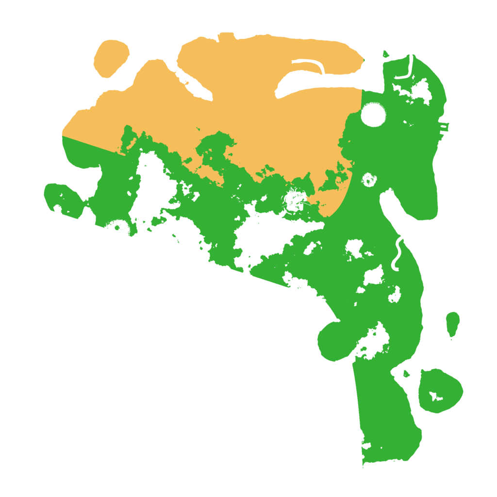 Biome Rust Map: Procedural Map, Size: 3600, Seed: 3636
