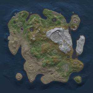 Thumbnail Rust Map: Procedural Map, Size: 3000, Seed: 26758, 12 Monuments