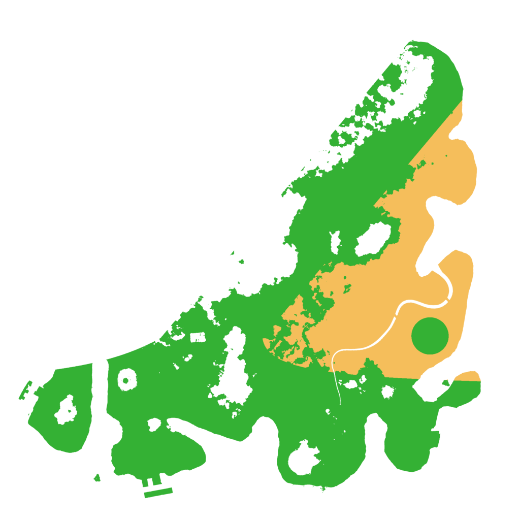 Biome Rust Map: Procedural Map, Size: 3700, Seed: 412489505