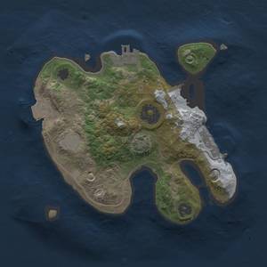 Thumbnail Rust Map: Procedural Map, Size: 2000, Seed: 238338589, 6 Monuments