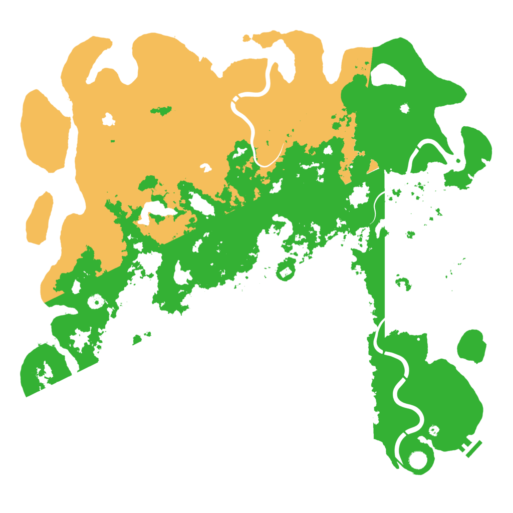 Biome Rust Map: Procedural Map, Size: 5000, Seed: 258624270